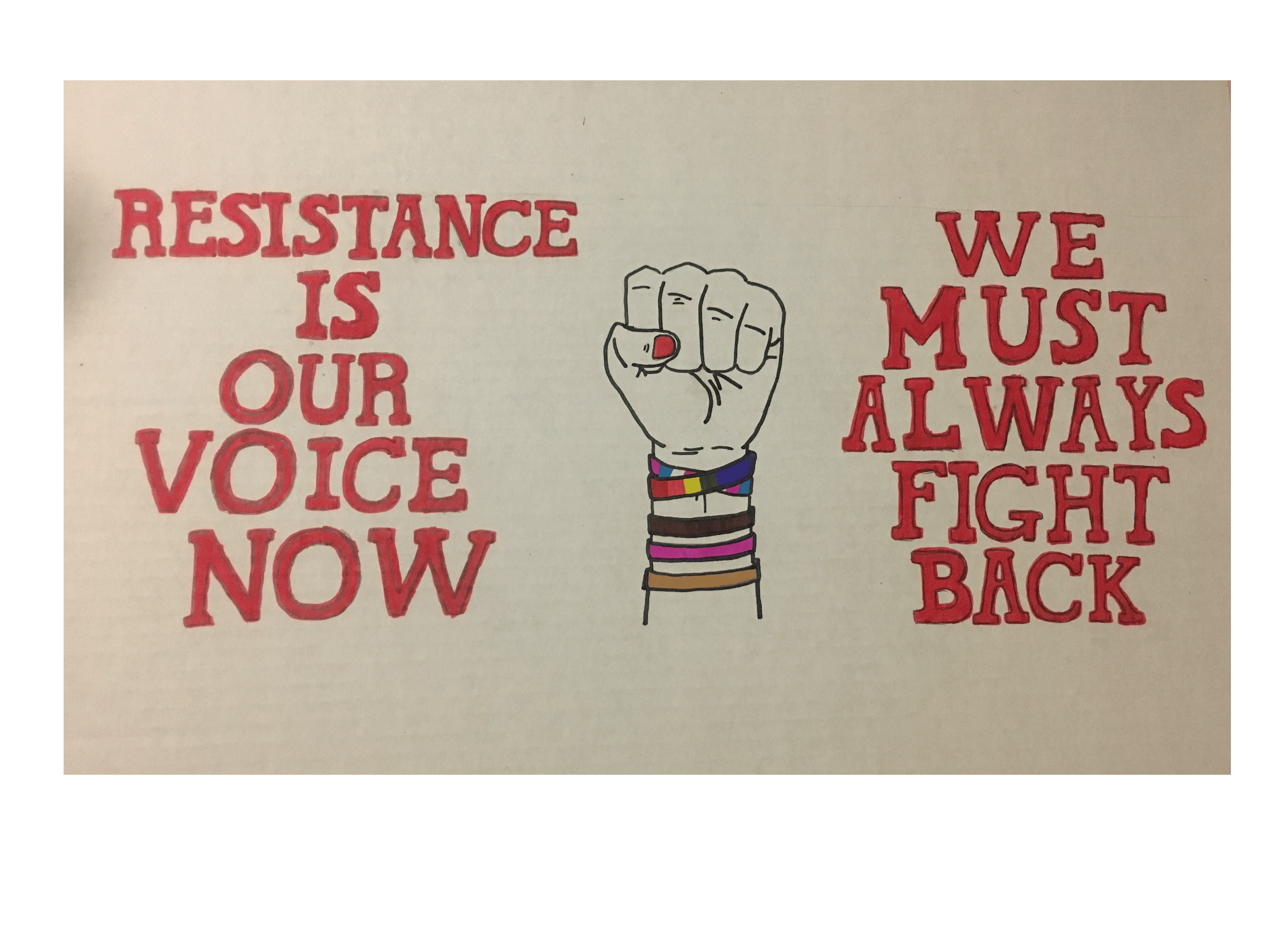 -protesting fascism- visual