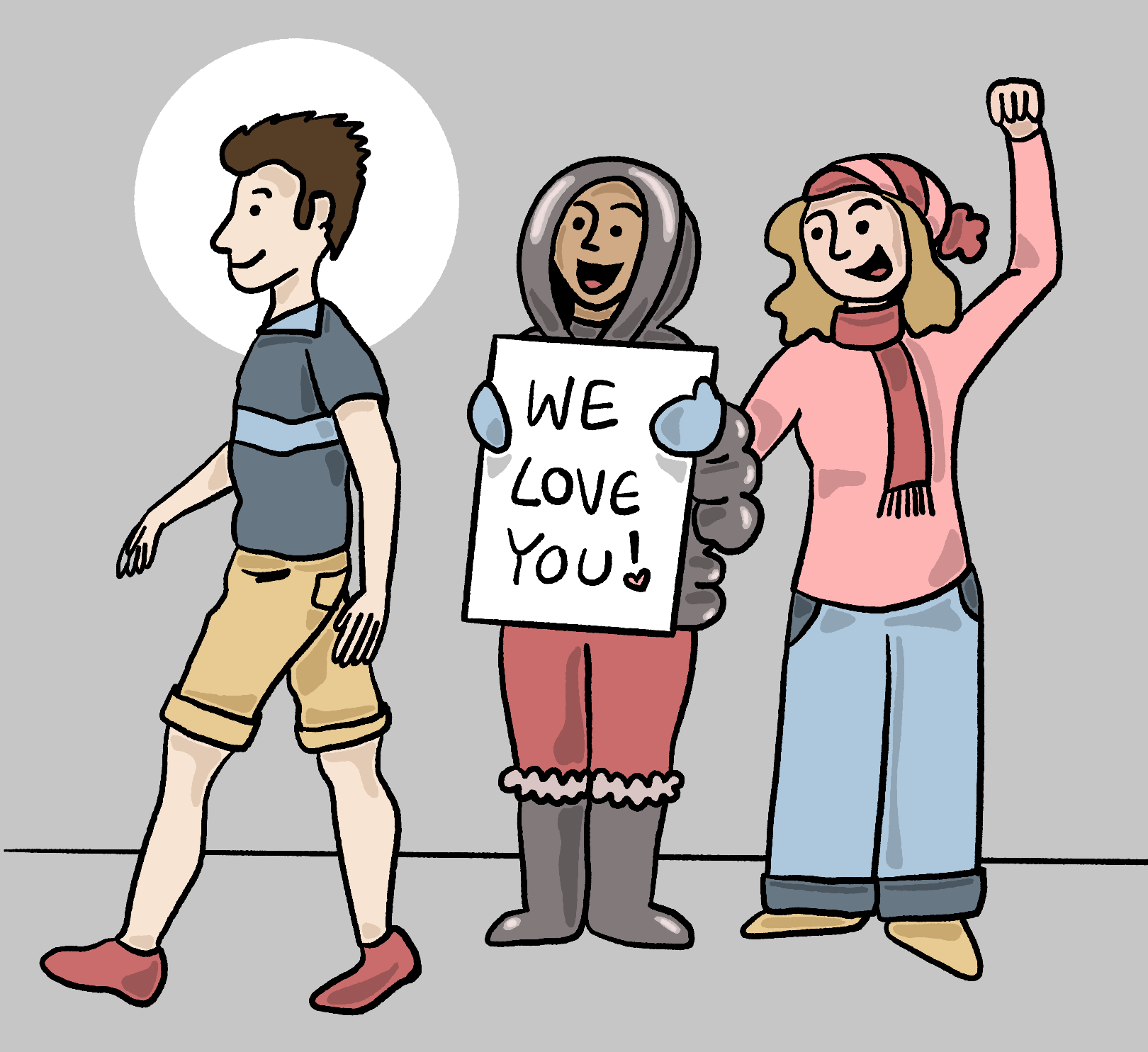 Inspiring: White guy still wearing shorts