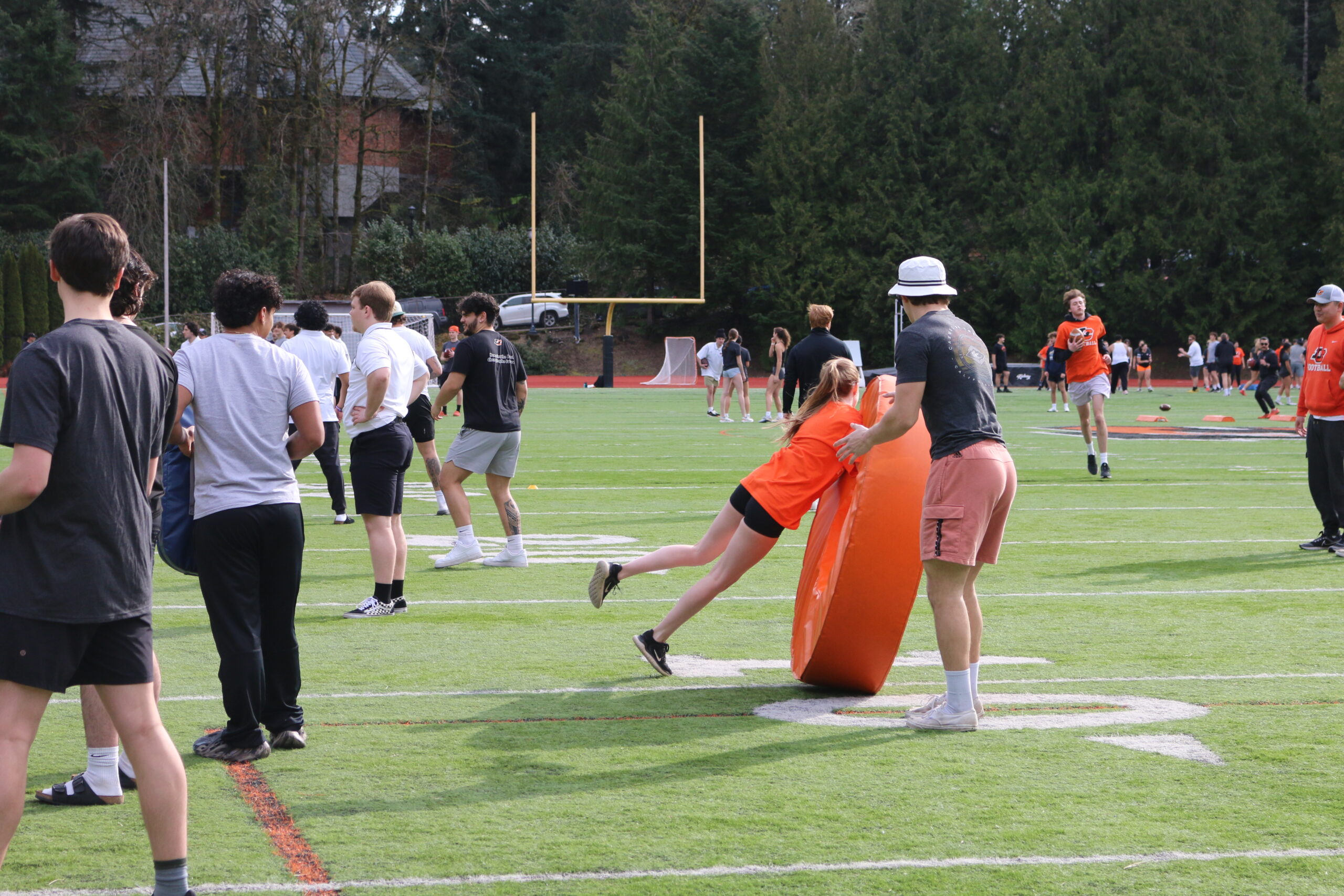Photo of the football clinic