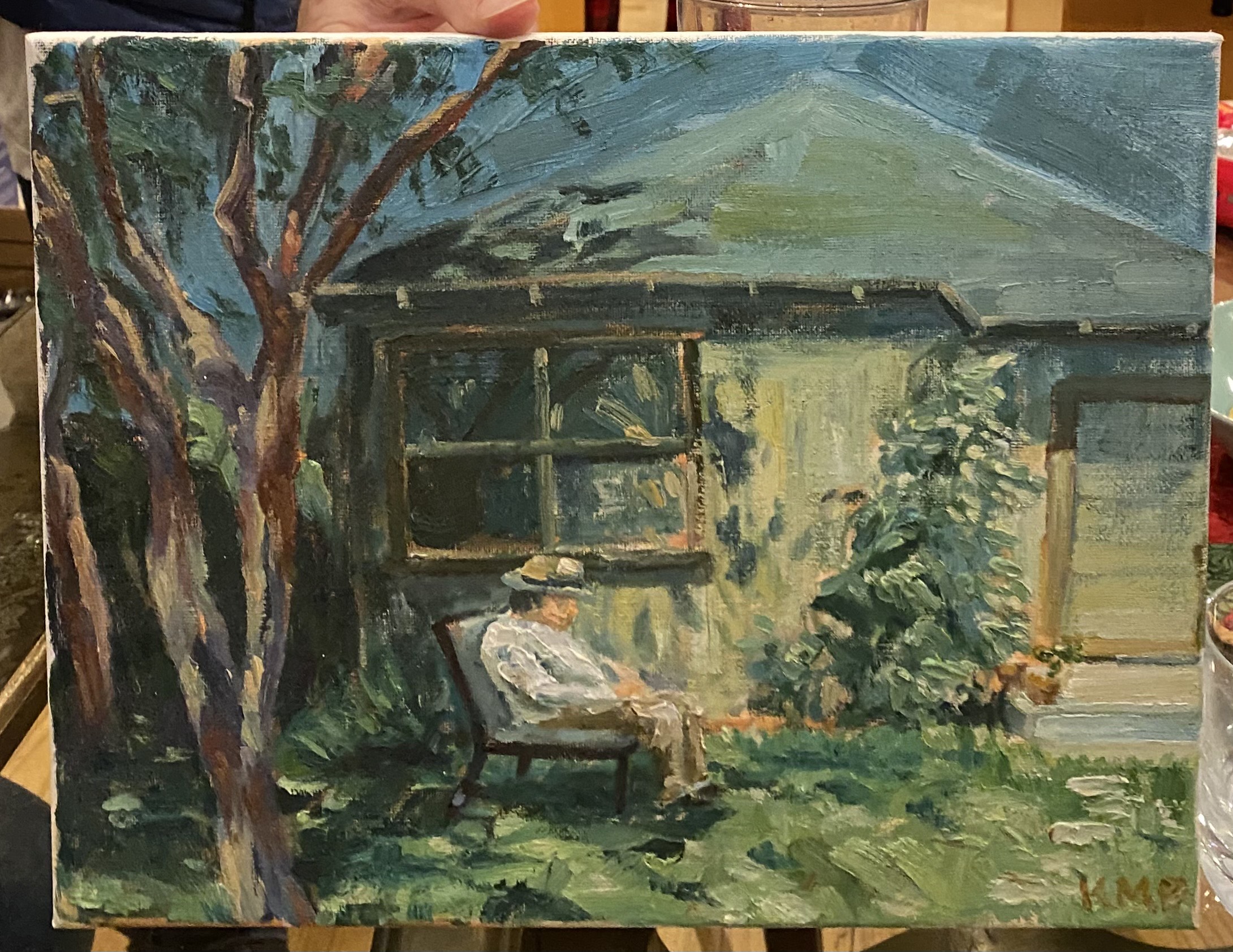 Photo of Trisolini's Great Uncle's painting