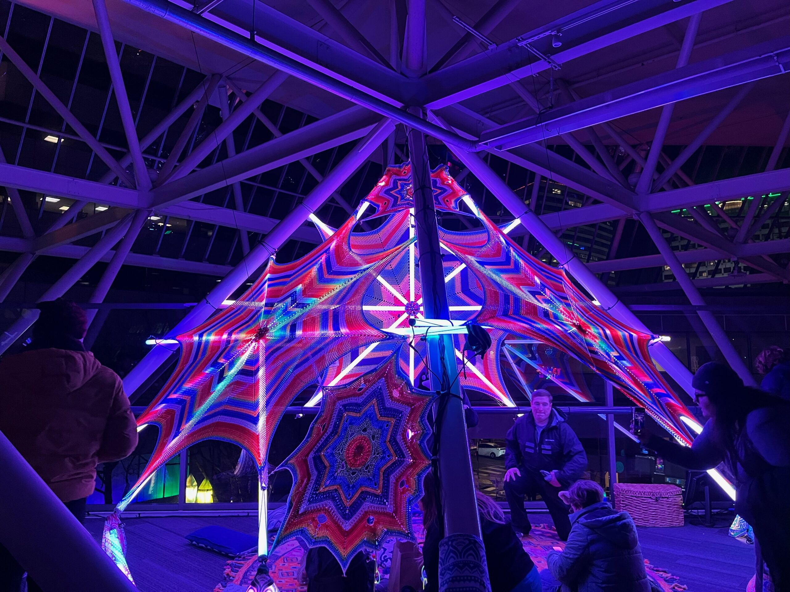 Illuminated teepee