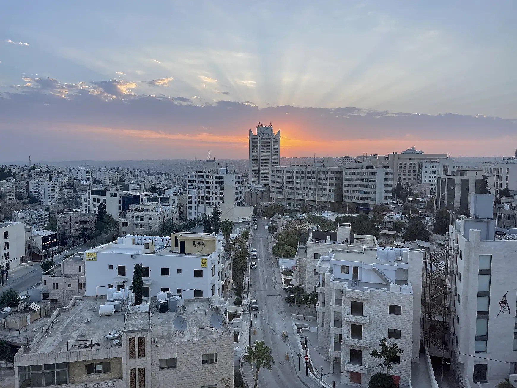 Photo of buildings in Amman, Jordan.