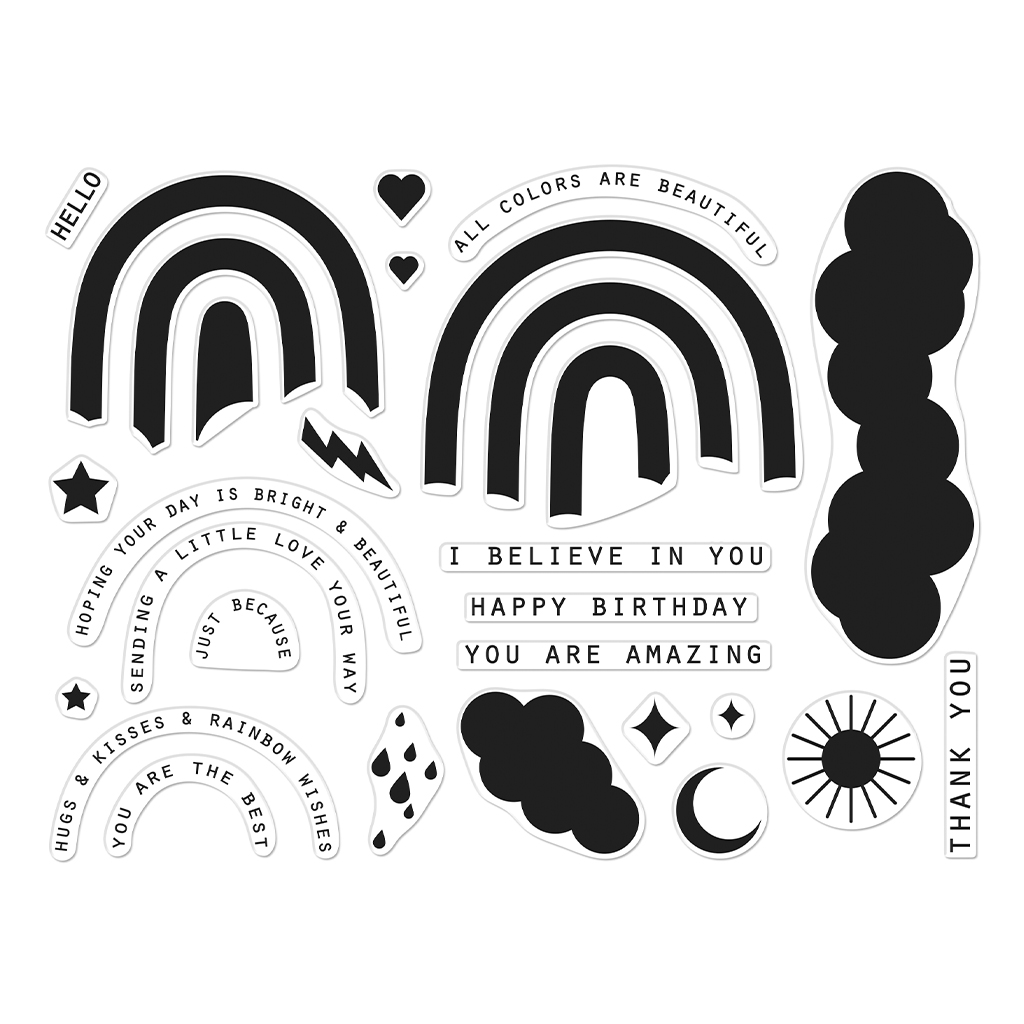 Rainbow HeroScapes stamp set