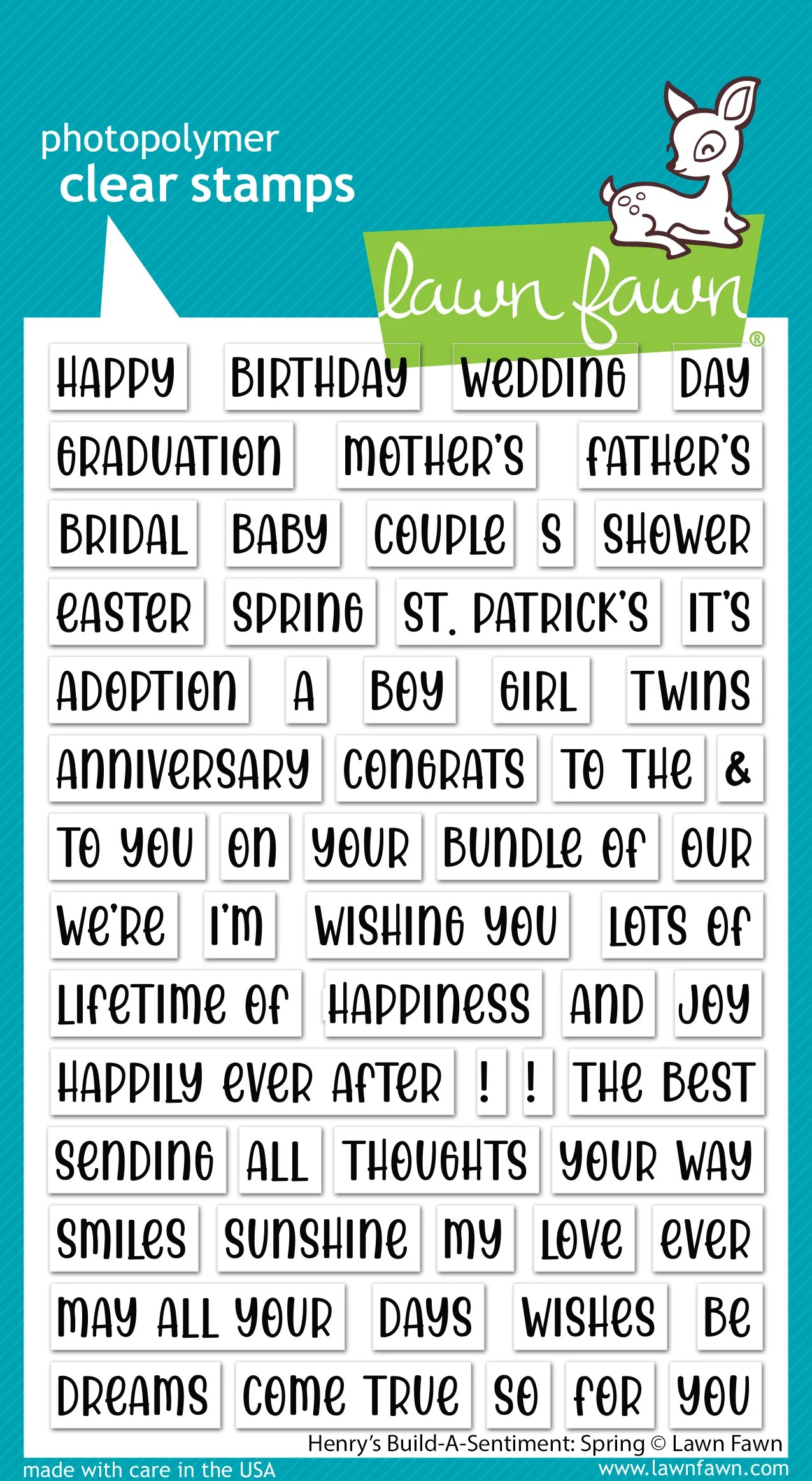 Henry's Build-A-Sentiment