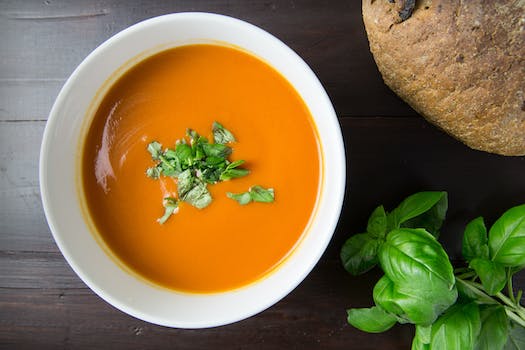 Creamy Tomato Basil Soup Vegan Recipe