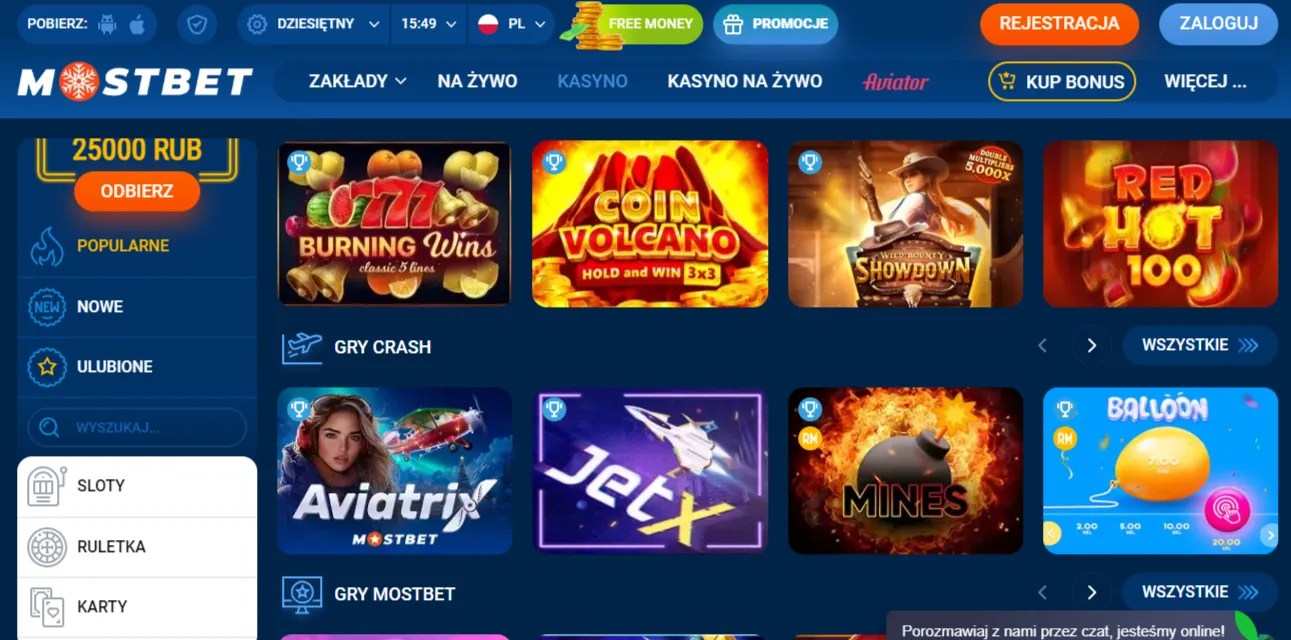 Gry w MostBet