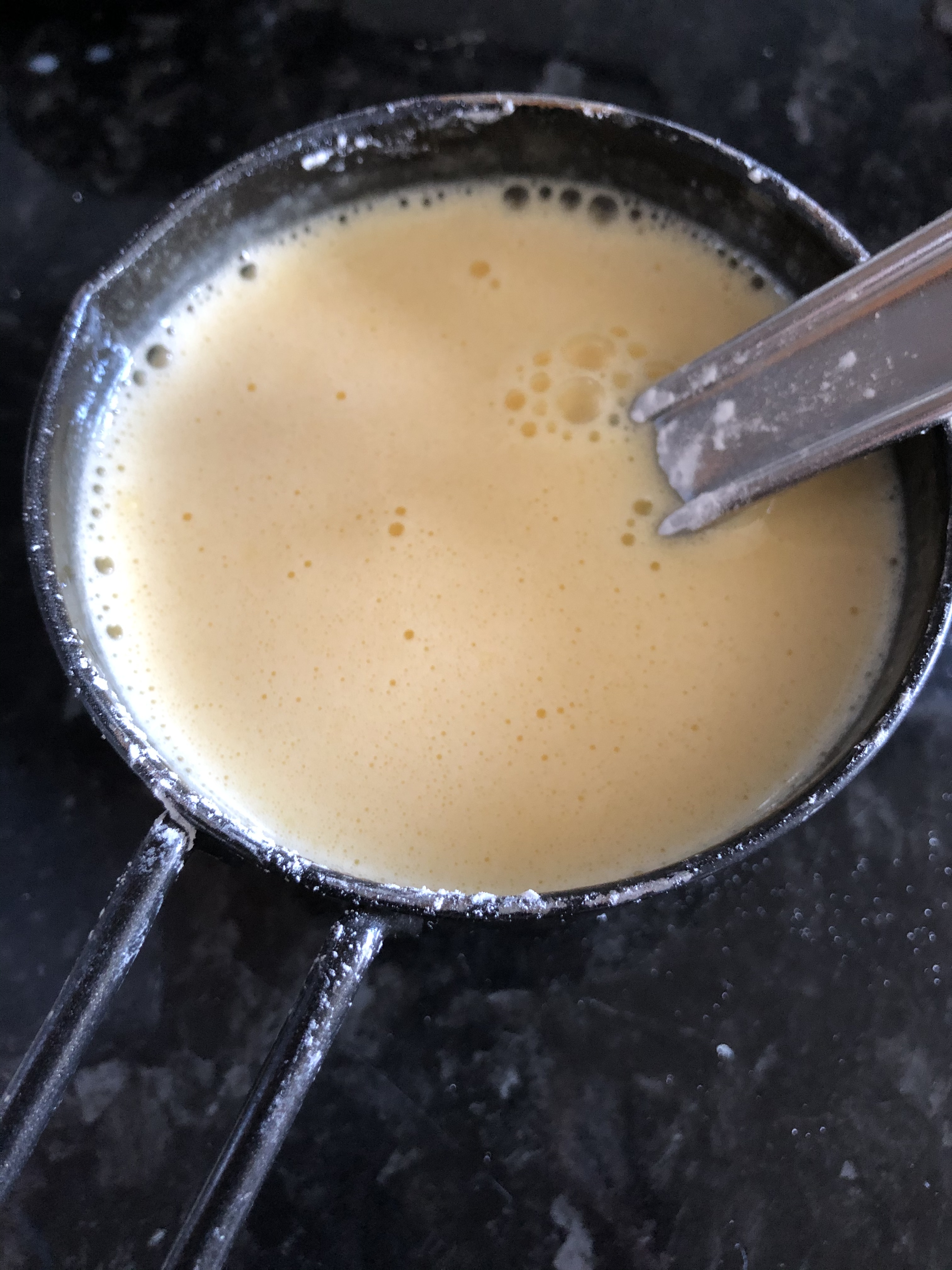 liquid mixture before cooking
