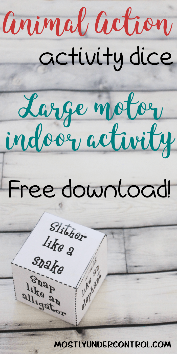 animal action dice mostly under control