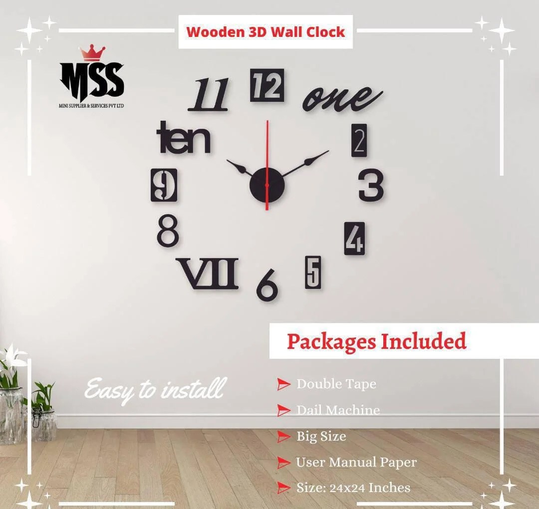 Mix Digit Wall Clock