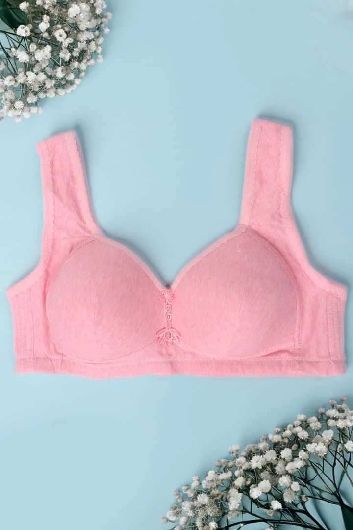 Soft Padded Unwired Polyester Nylon Stretchable Self Printed Sports Bra| Push up bra with high Coverage and support along with broad straps