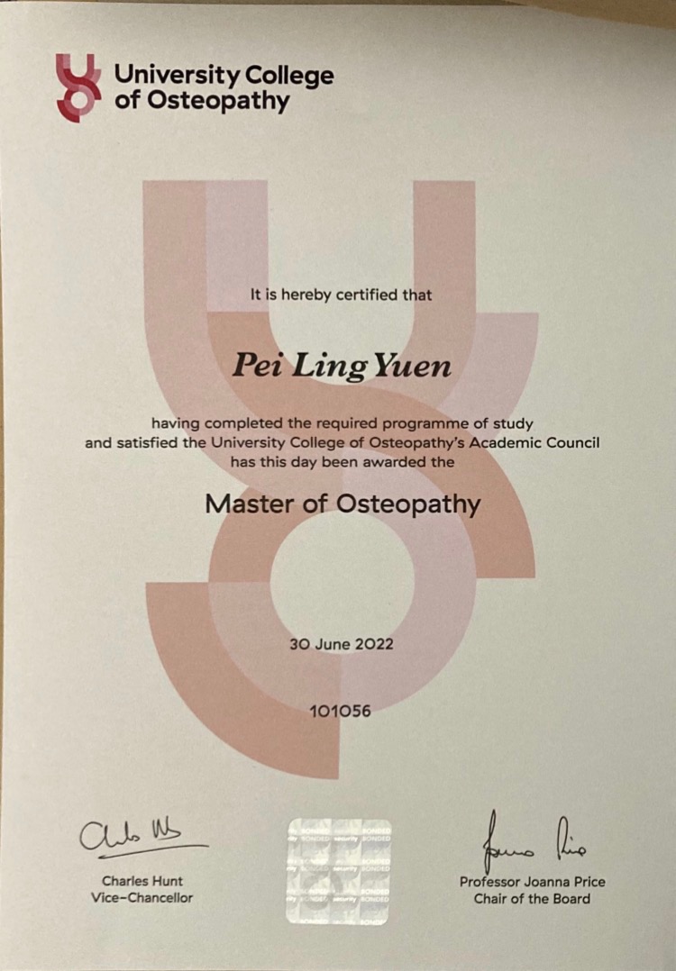 Master of Osteopathy
