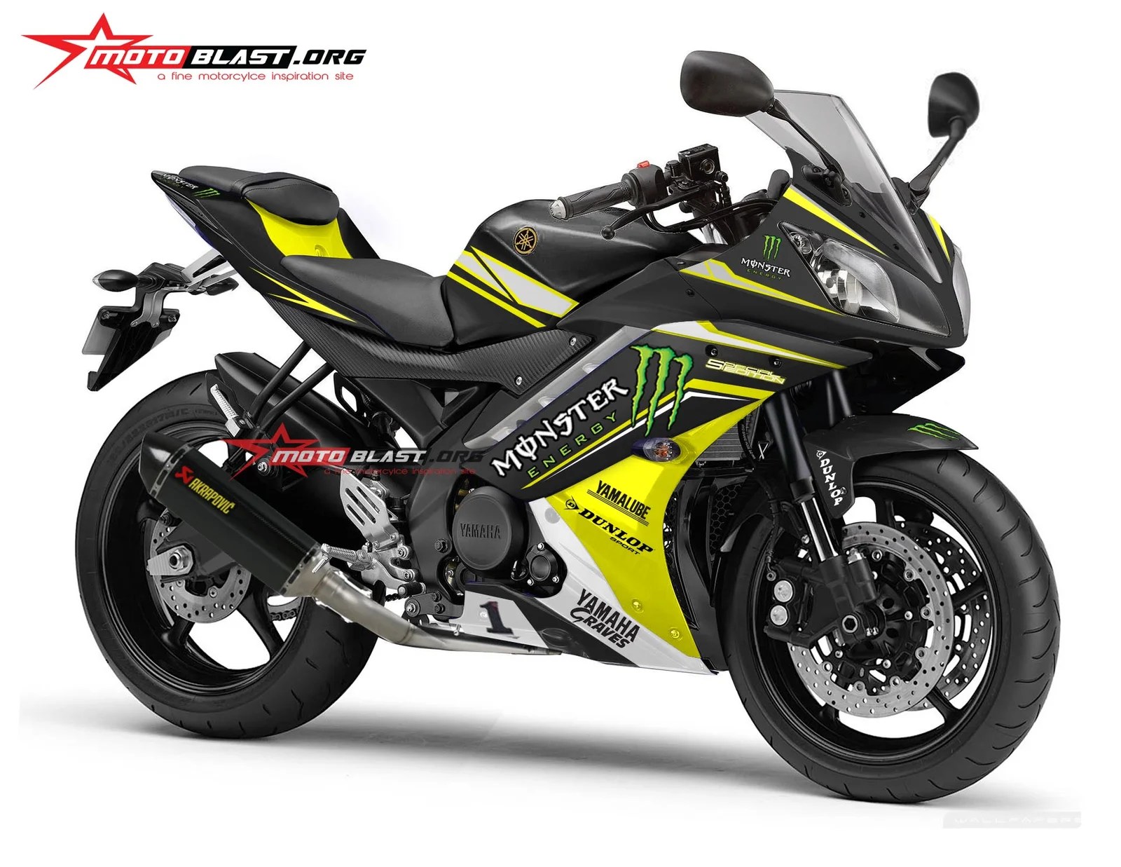 Full Modifikasi Striping Yamaha R15 Monster