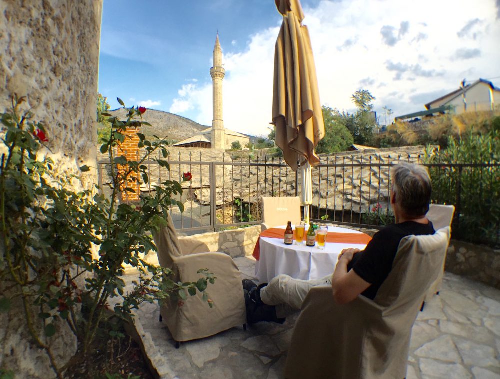 Stiefelbier im privaten Garten