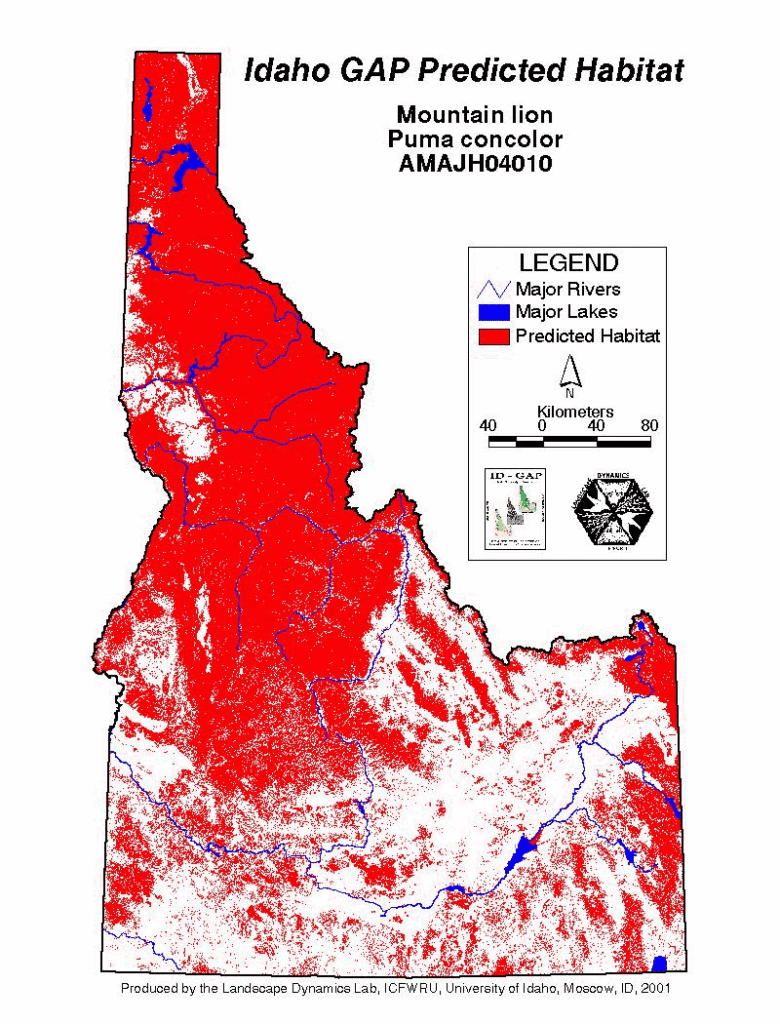 Map Of Idaho Mountain Ranges ID ML GAP Map 780x1024 