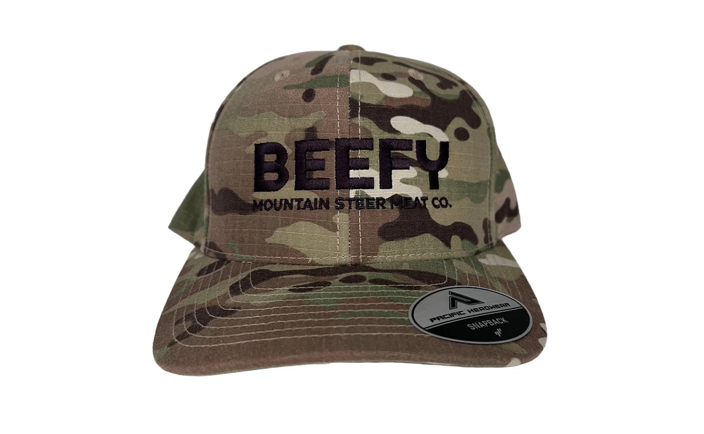 Beefy Mountain Steer Meat Co Hat Camo
