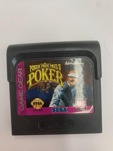 Poker Face Paul's Poker - Sega Game Gear (Loose Cartridge)
