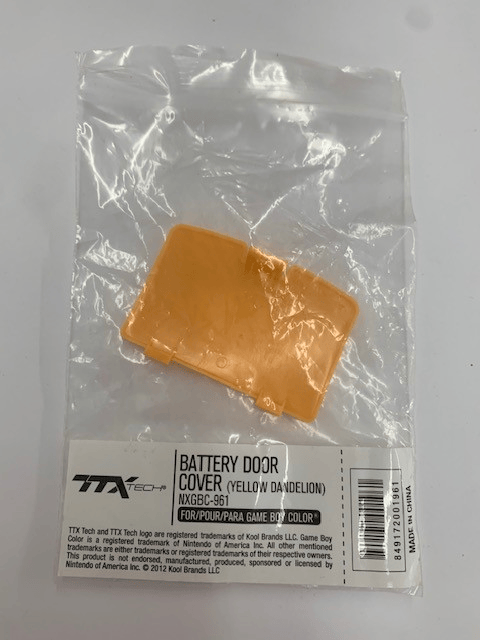 Game Boy Color Battery Door Cover - Dandelion Yellow (New)