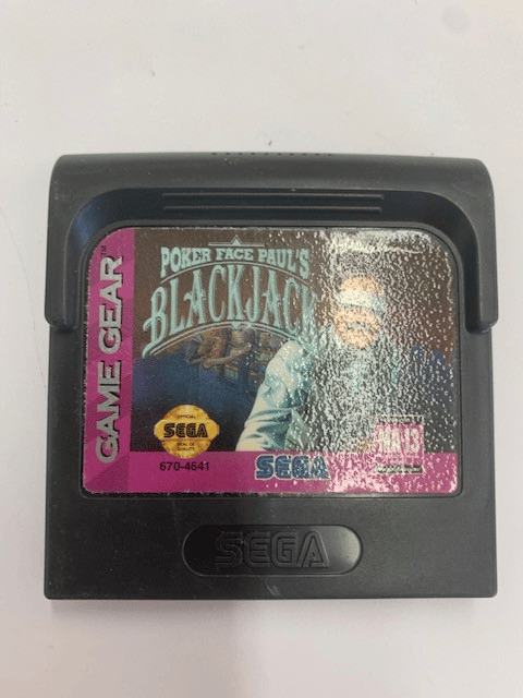 Poker Face Paul's Blackjack - Sega Game Gear (Loose Cartridge)