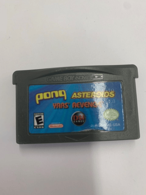 Pong Asteroids Yars' Revenge (Atari 3-in-1) - Nintendo Game Boy Advance (Loose Cartridge)