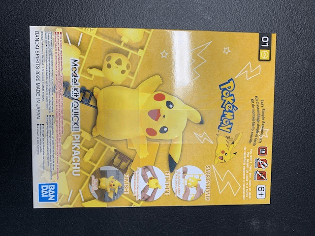 Bandai Pokemon Model Kit QUICK!! Pikachu #01 - New Factory Sealed
