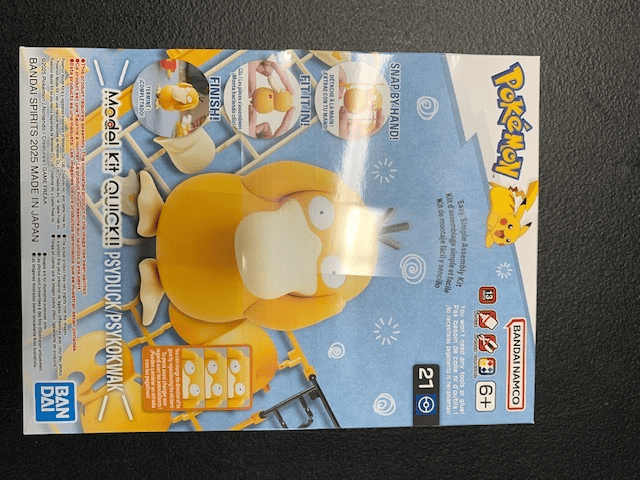 Bandai Pokemon Model Kit QUICK!! Psyduck #21 - New Factory Sealed