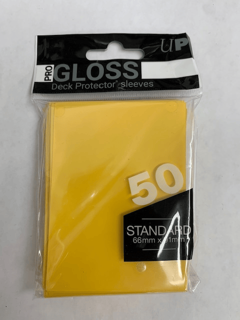 Ultra Pro Pro-Gloss Yellow - 50ct Card Sleeves