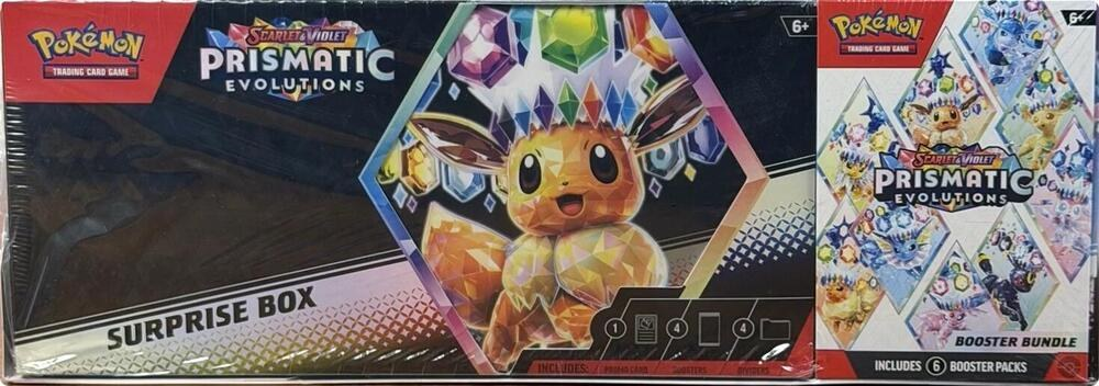 Pokemon Prismatic Evolutions Surprise Box + Booster Bundle (Sam's Club) - Sealed