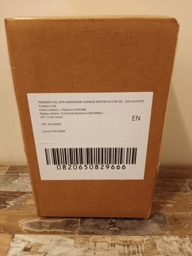 Pokemon TCG 25th Anniversary First Partner Pack Oversize Booster Display (12 Packs) - Factory Sealed