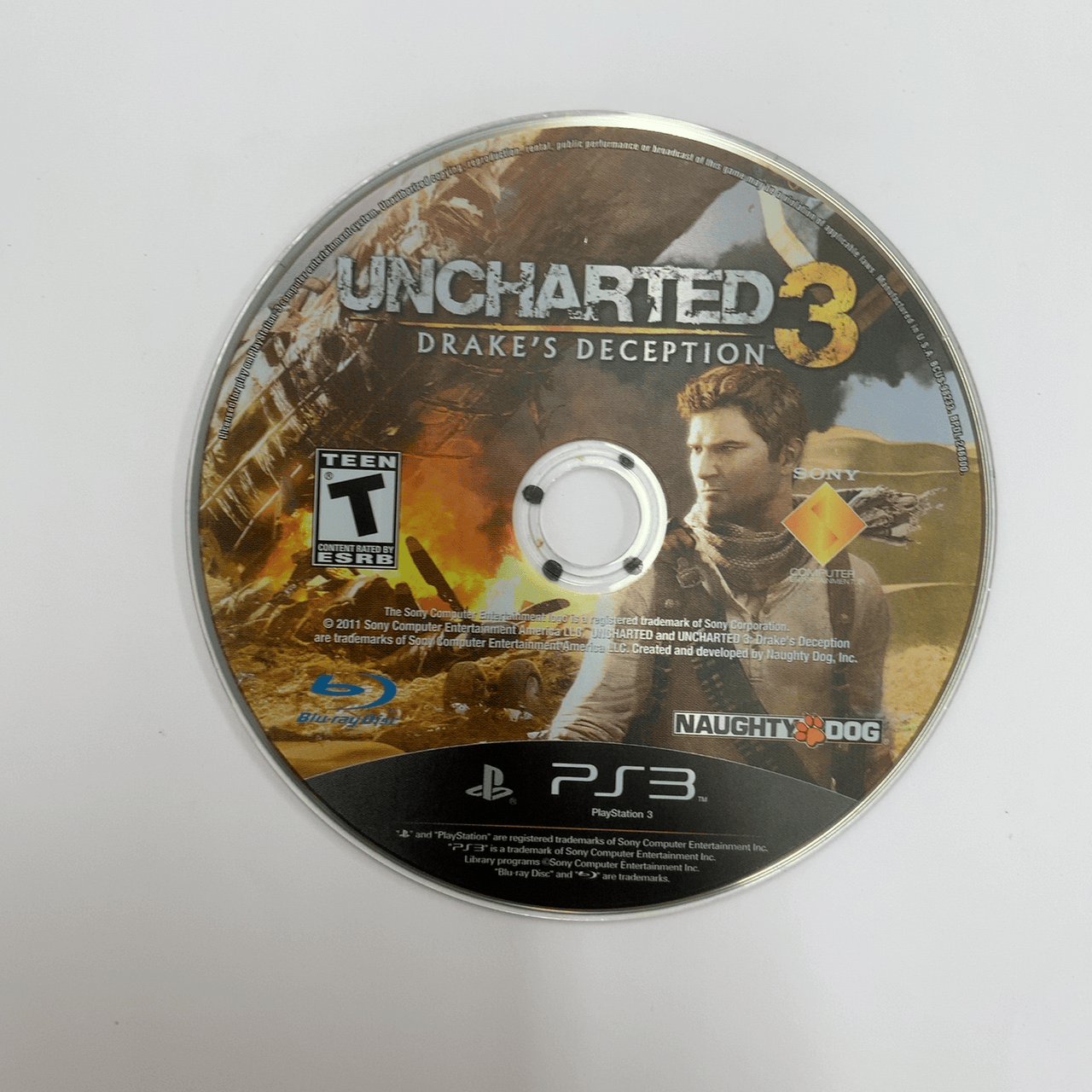 Uncharted 3: Drake's Deception - PlayStation 3 (PS3) - Disc Only (Replacement Case)