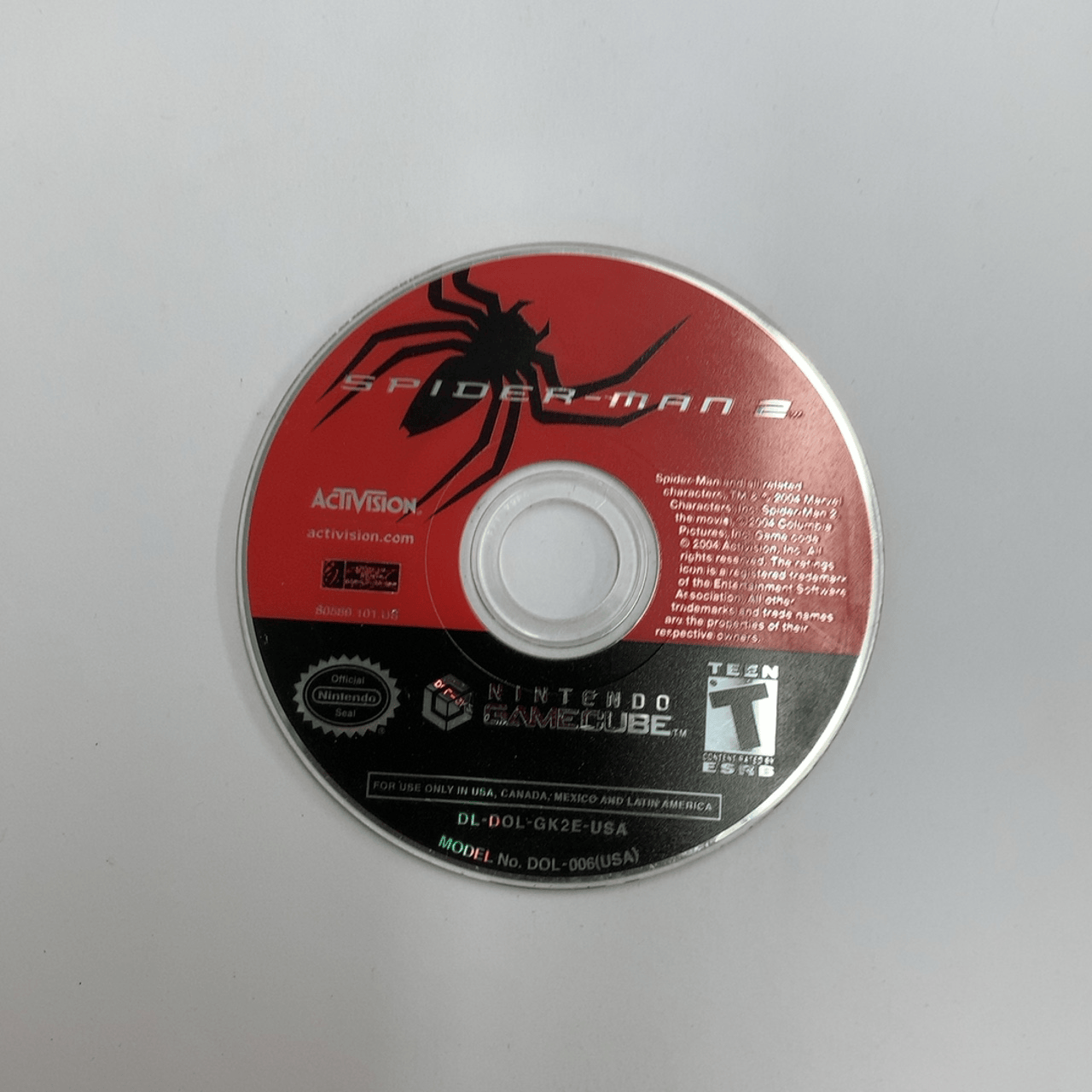 Spider-Man 2 - Nintendo GameCube - Disc Only (Replacement Case)