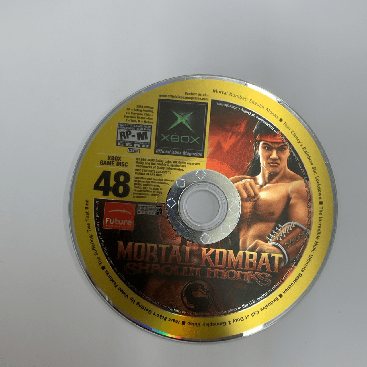 Mortal Kombat: Shaolin Monks - Xbox - Disc Only (Replacement Case)