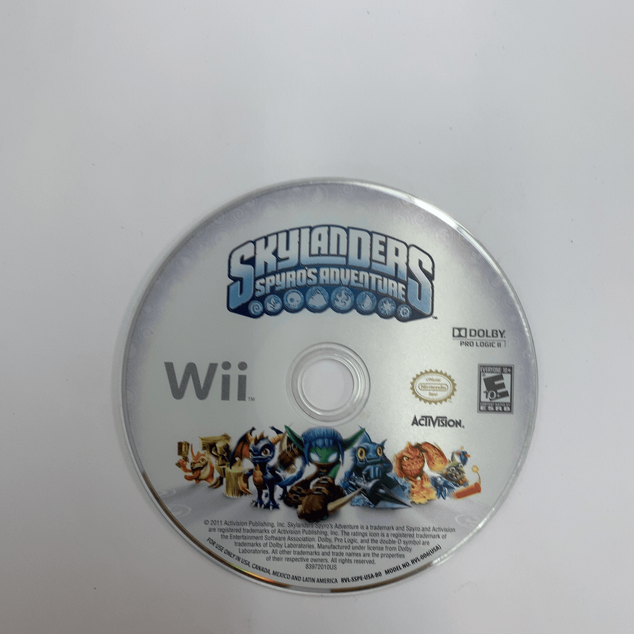 Skylanders Spyro's Adventure - Nintendo Wii - Disc Only (Replacement Case)