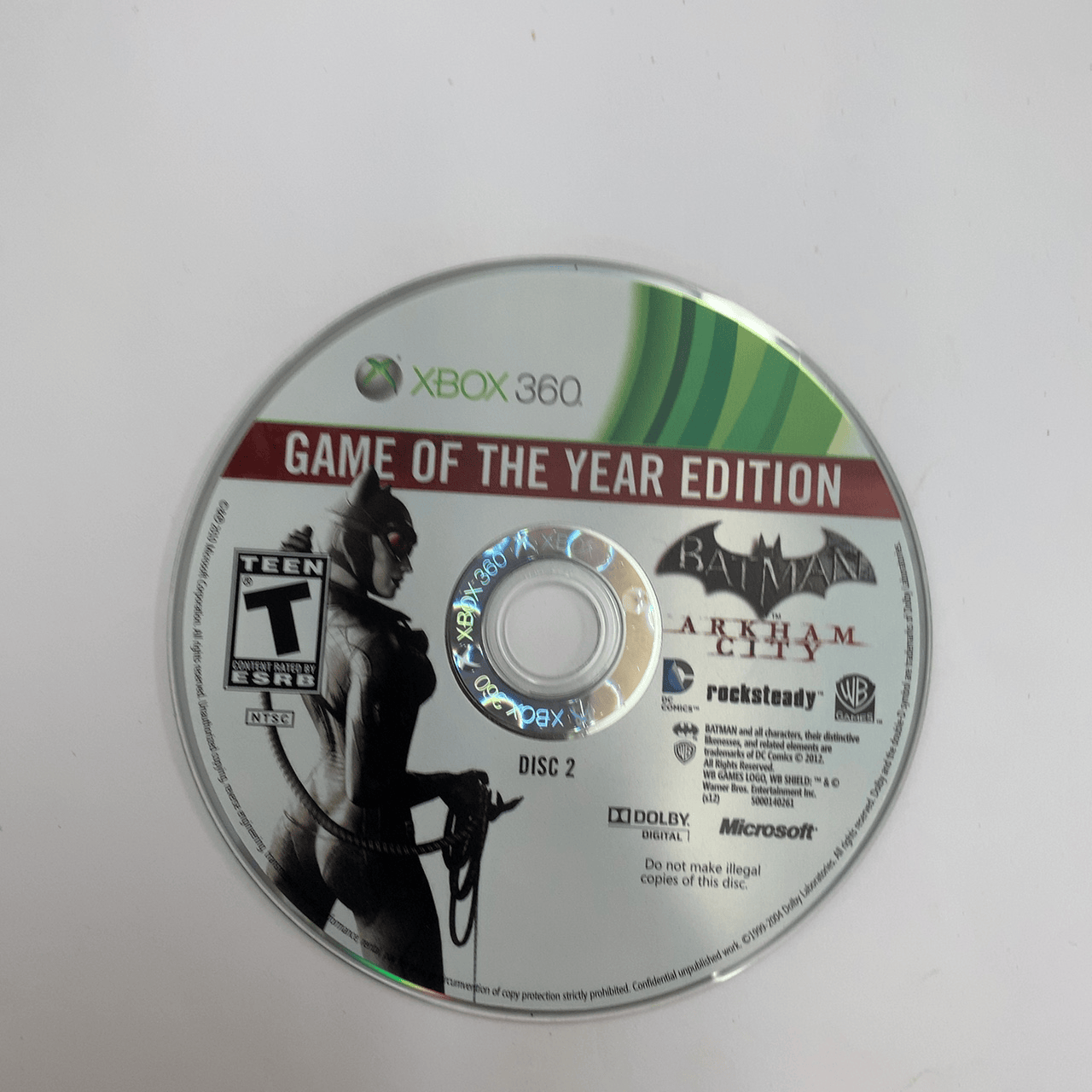 Batman: Arkham City - Xbox 360 - Disc Only (Replacement Case)