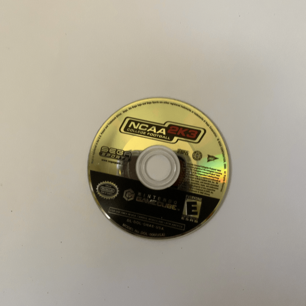 NCAA College Football 2K3 - Nintendo GameCube - Disc Only (Replacement Case)