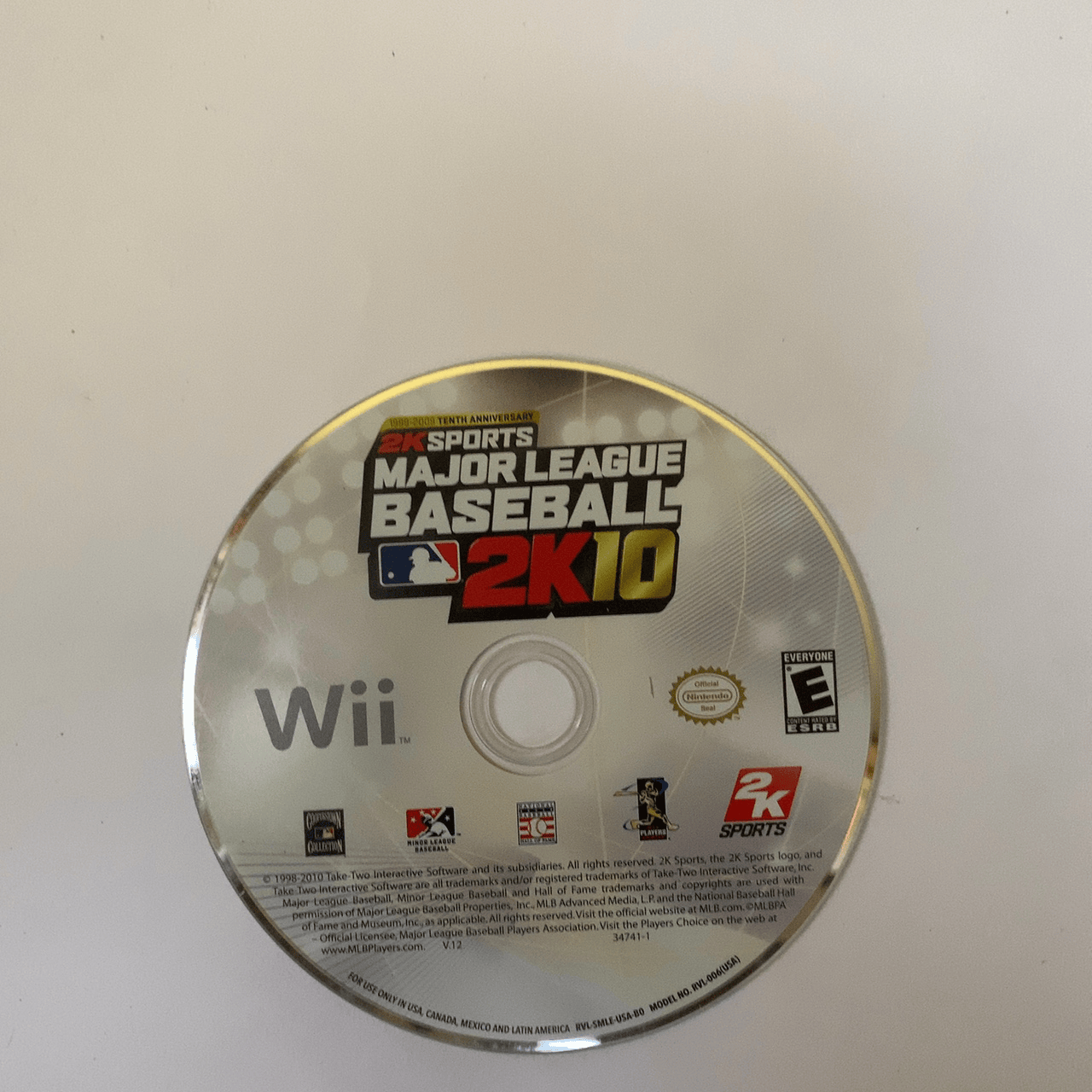 Major League Baseball 2K10 - Nintendo Wii - Disc Only (Replacement Case)