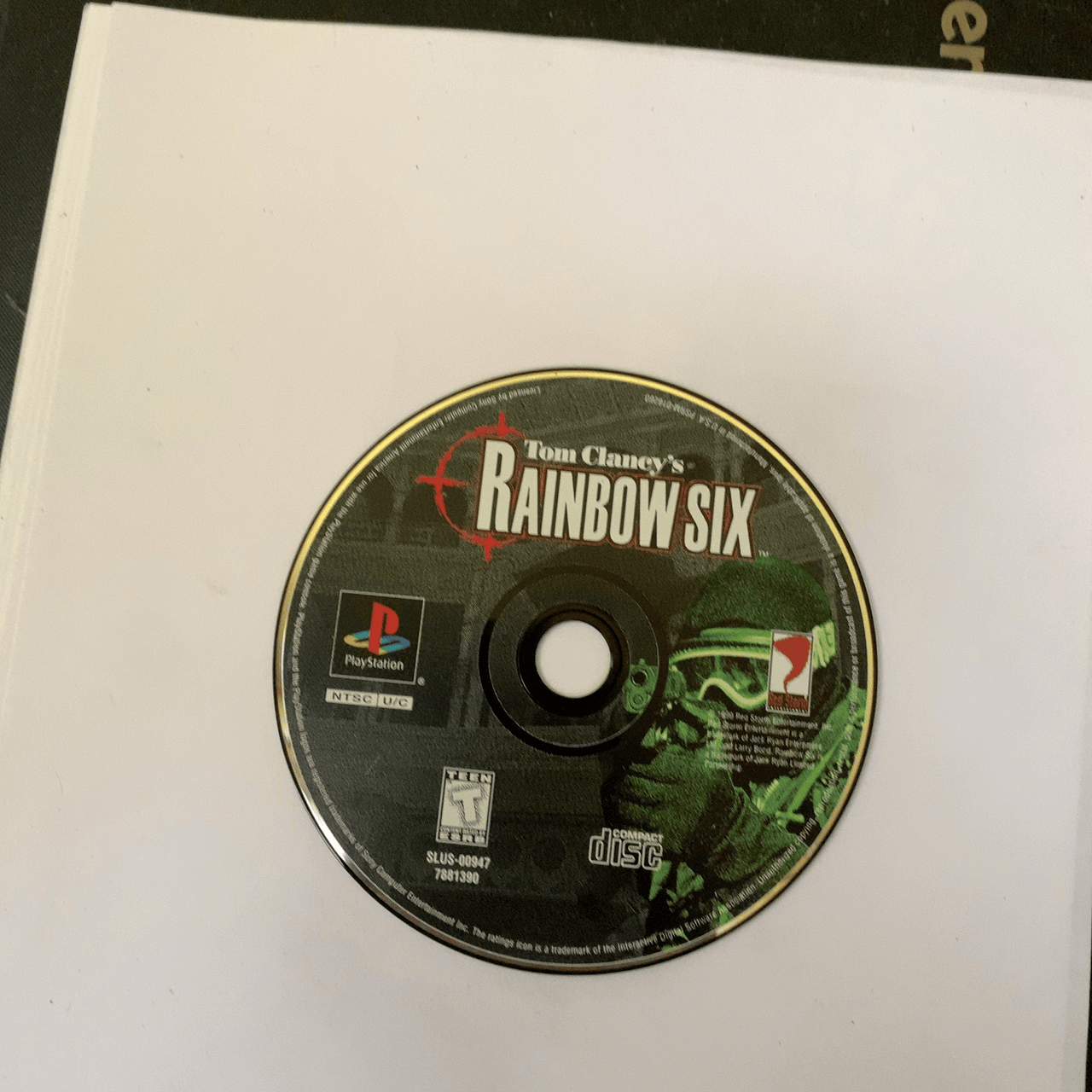 Tom Clancy's Rainbow Six - PlayStation 1 (PS1) - Disc Only (Replacement Case)