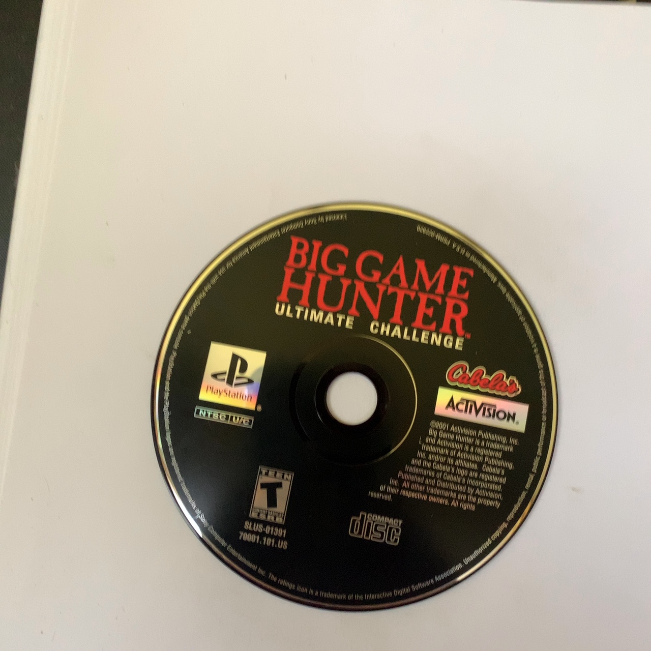 Cabela's Big Game Hunter - Ultimate Challenge - PlayStation 1 (PS1) - Disc Only (Replacement Case)
