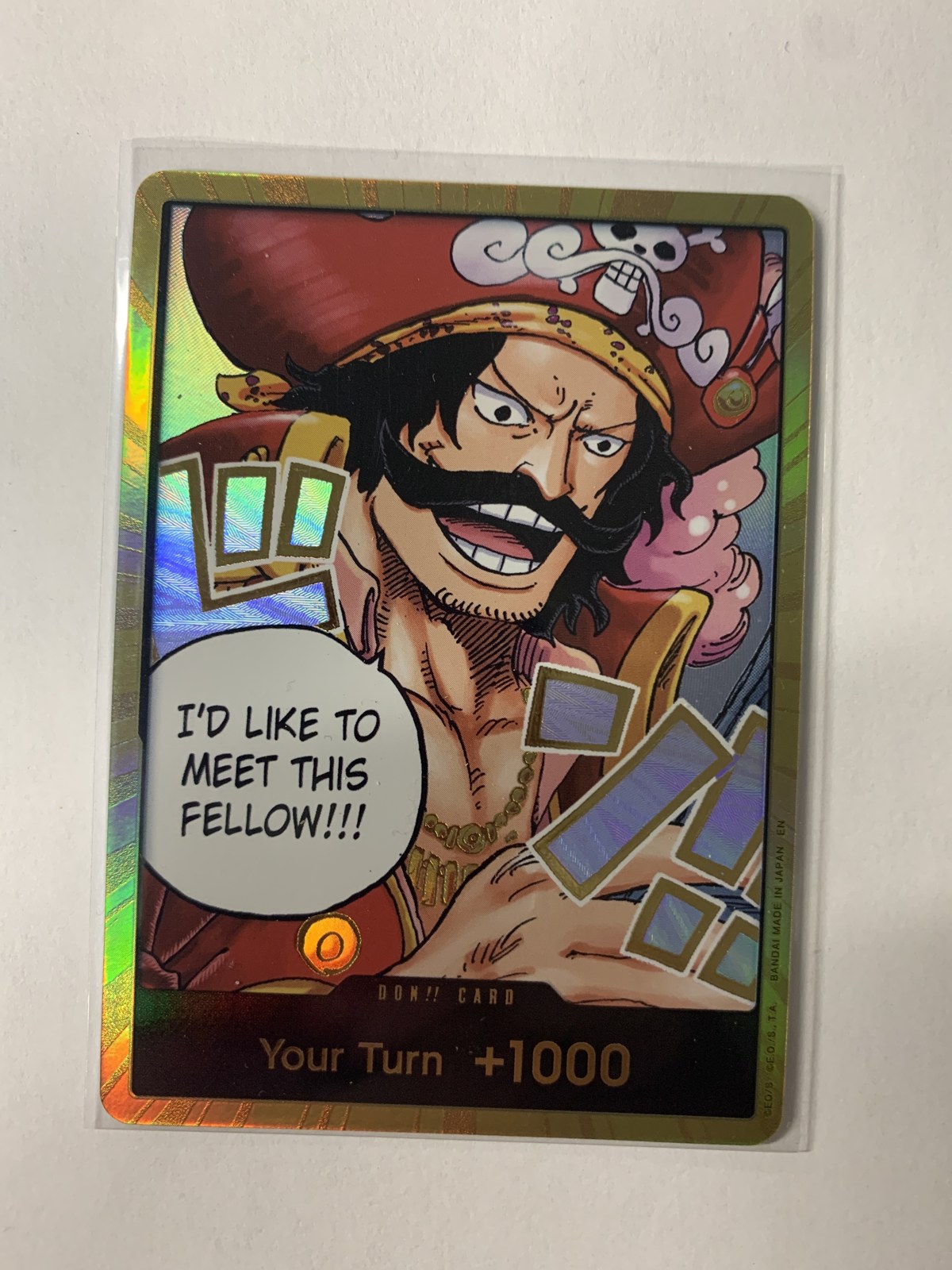 DON!! Card (Gol D. Roger, Gold) - DON!! - OP13 Carrying On His Will [English]