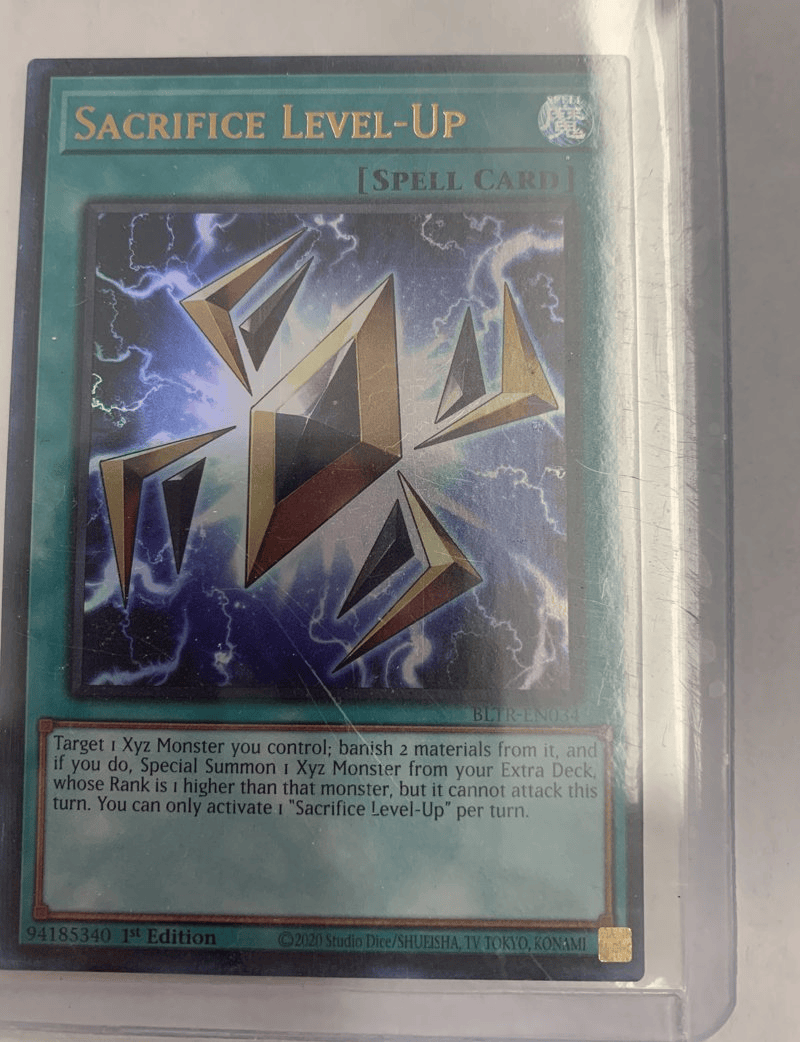 Sacrifice Level-Up (BLTR-EN034) Ultra Rare - 1st Edition [Battles of Legend: Terminal Revenge] - Lightly Played