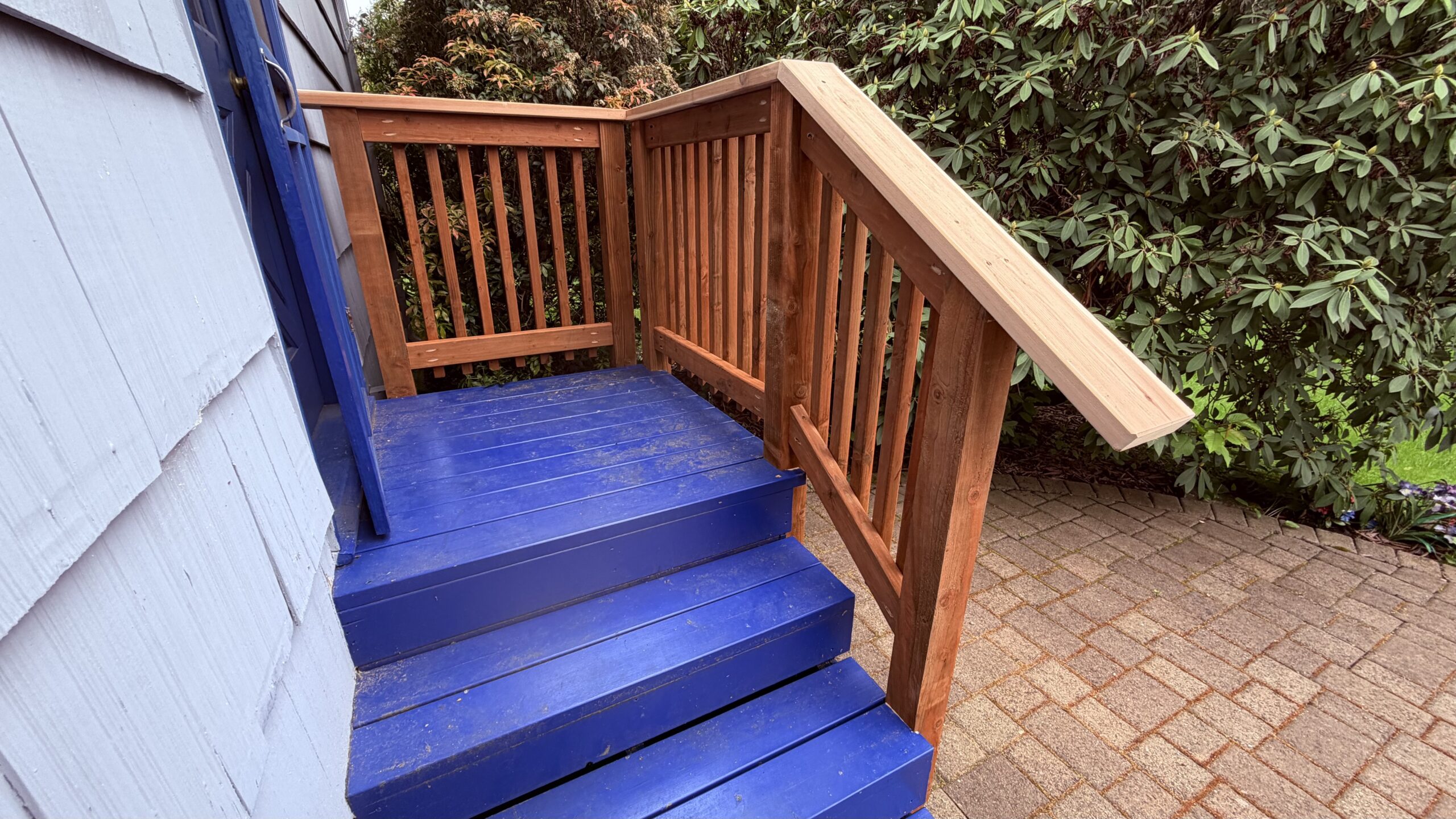 Porch stair railing