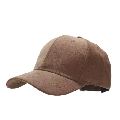 Small-Brim Baseball Cap Blank (Camel)