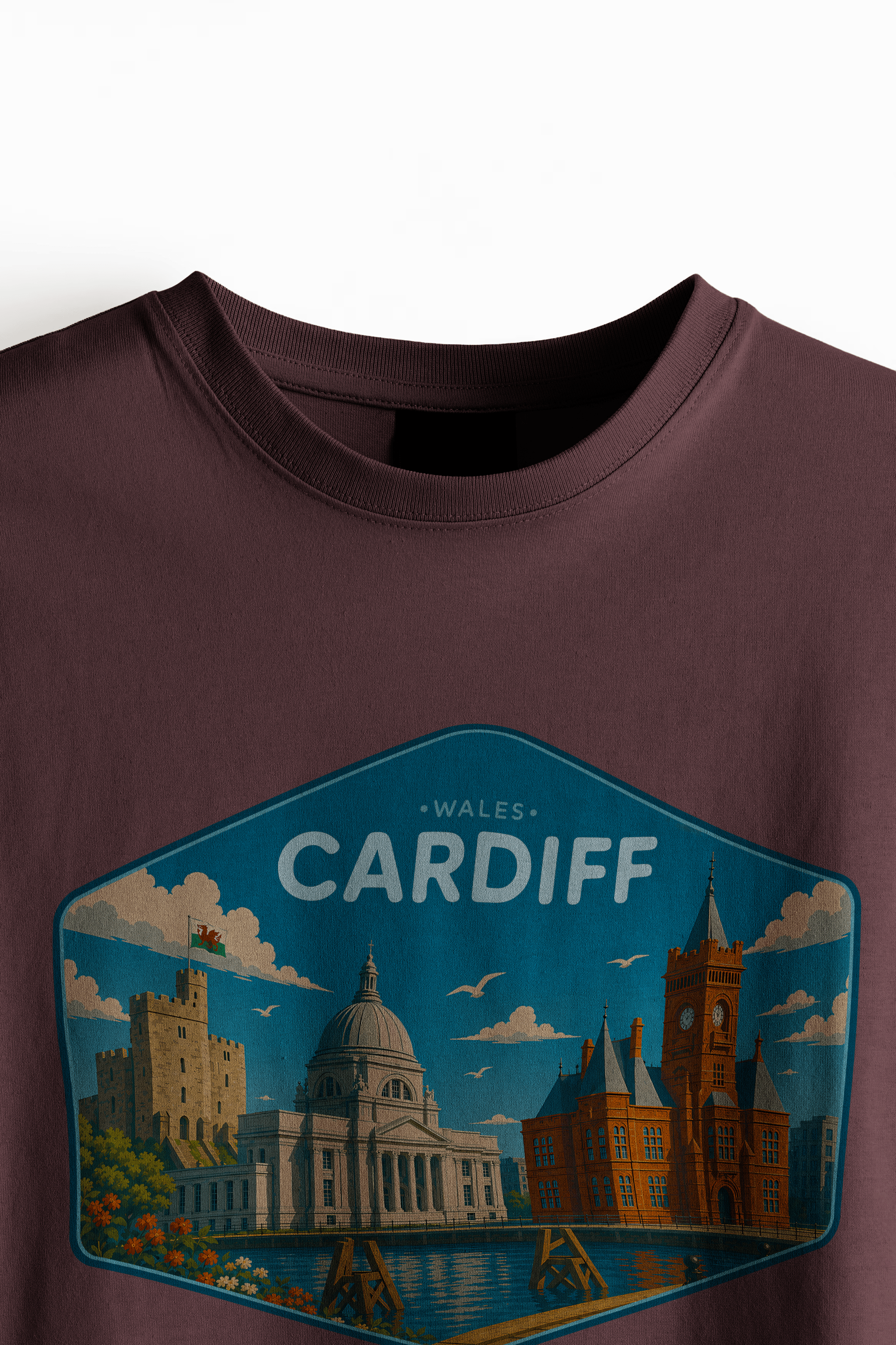Cardiff England UK Travel Shirts