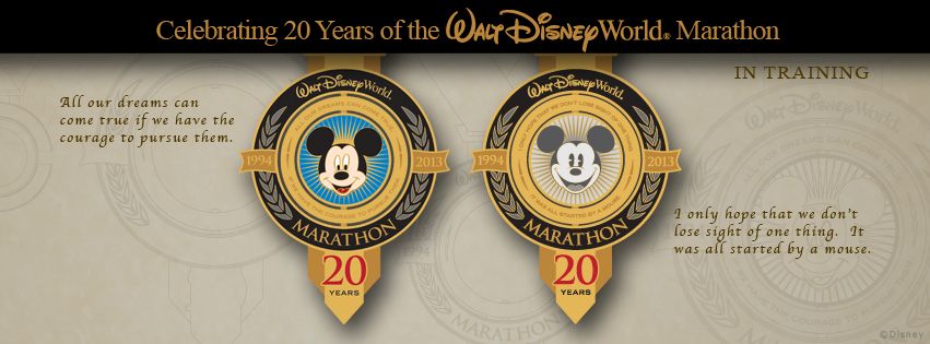 The 20th Anniversary Walt Disney World Marathon Medal!