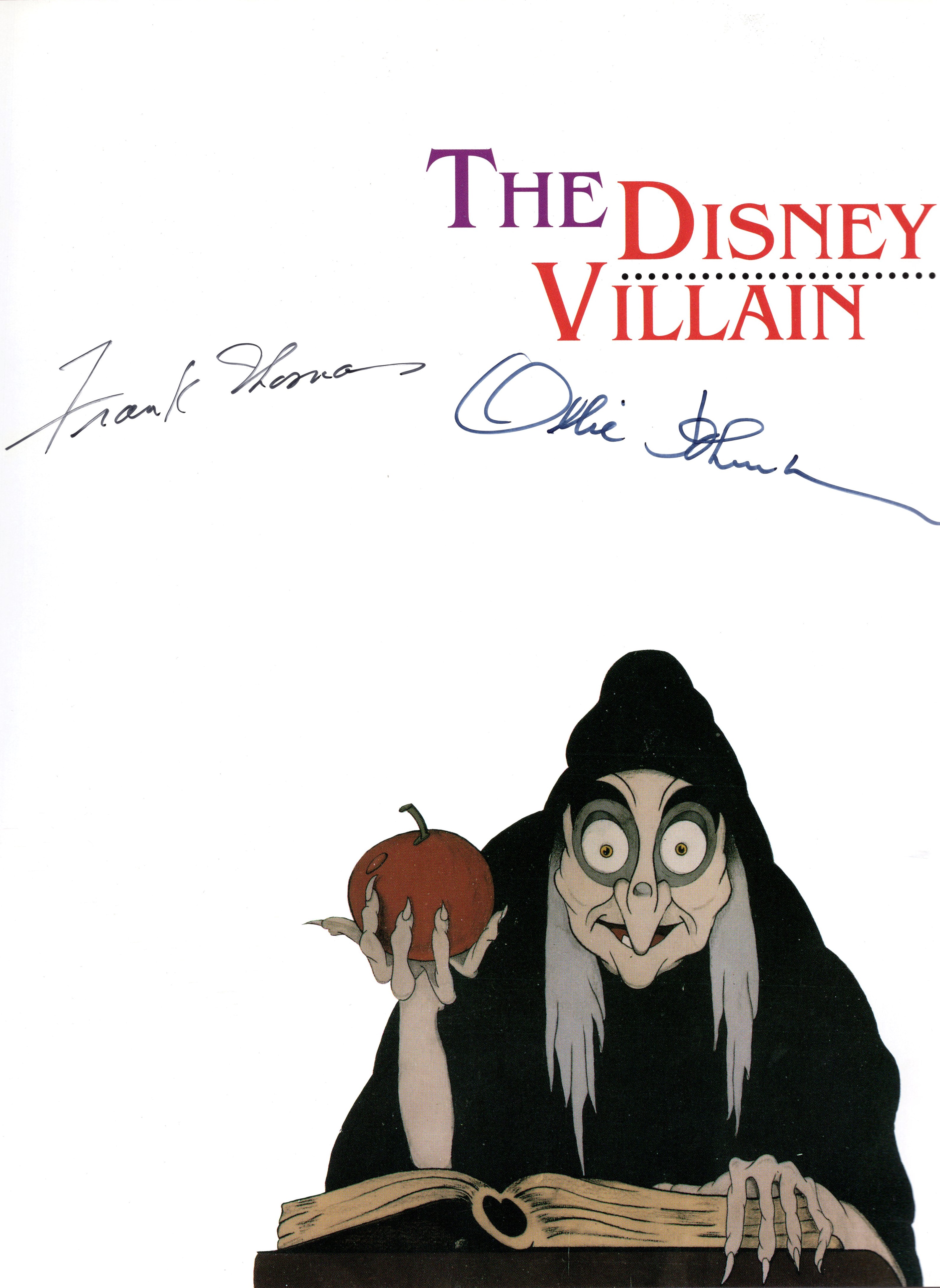 The Disney Villain Signed by Ollie Johnston and Frank Thomas (1993