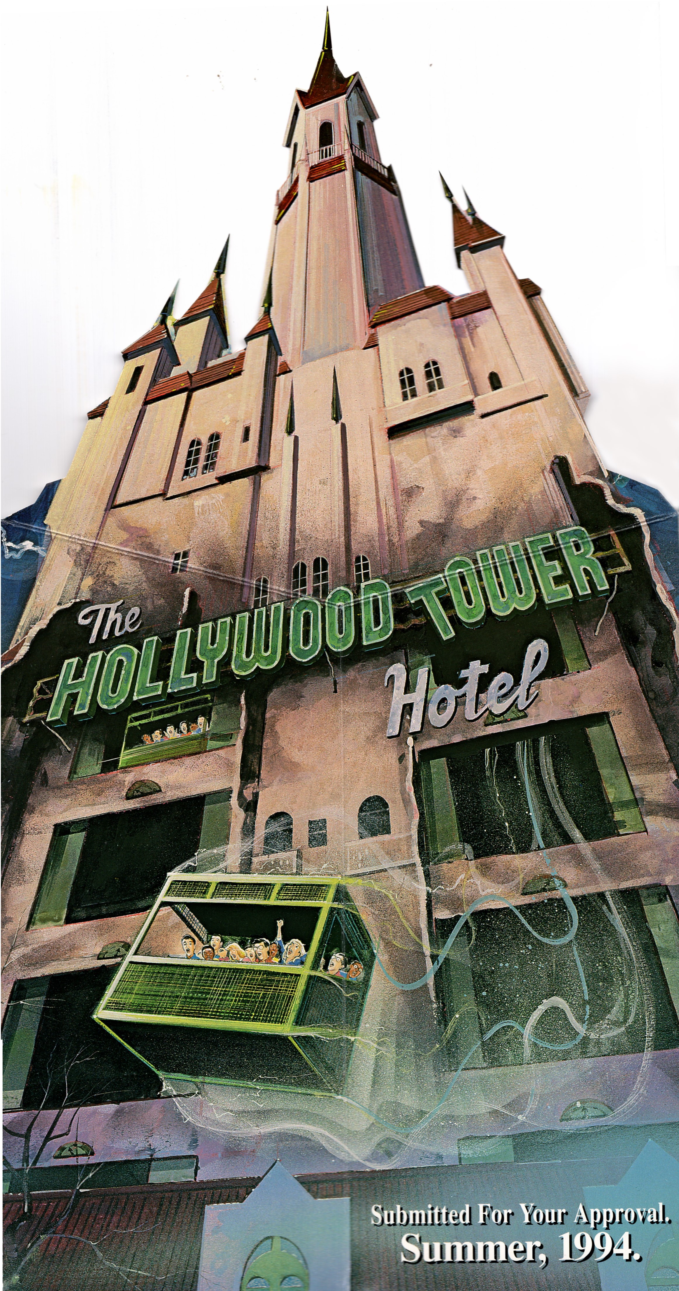 Walt Disney World Tower of Terror Commemorative Ticket (1994