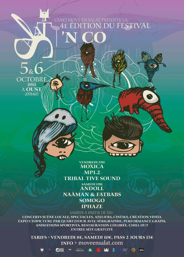 Affiche festival Salat'n co 2012
