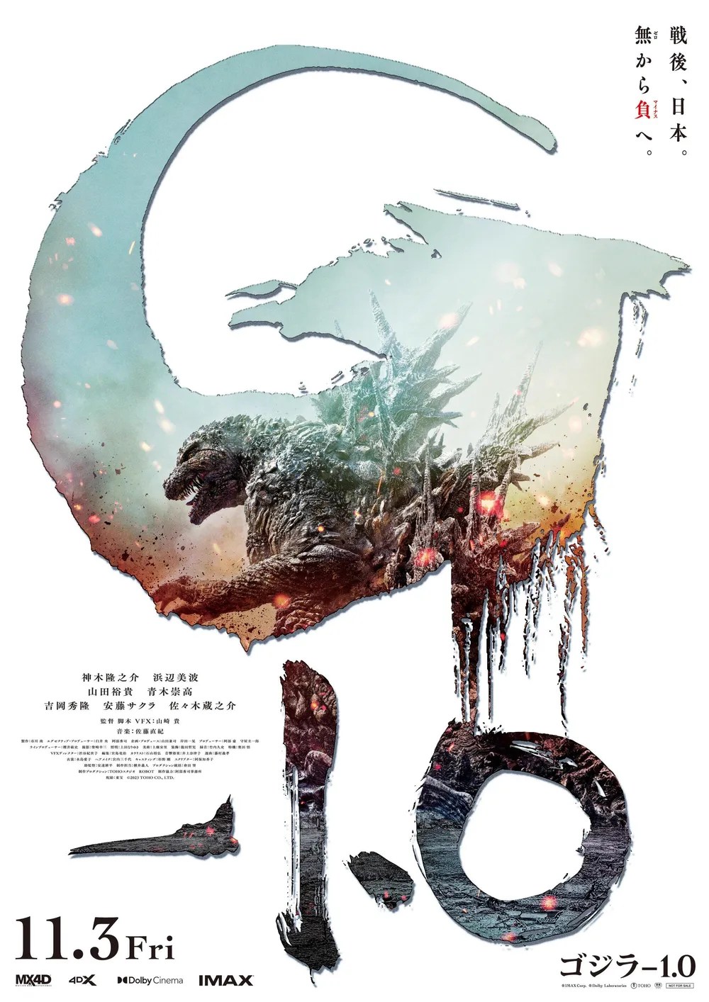 Godzilla Minus 1 포스터