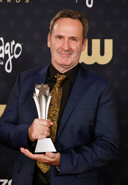 Scott Fisher, winner of the Best Visual Effects Award for "Oppenheimer," during the 29th Annual Critics Choice Awards at Barker Hangar on January 14, 2024 in Santa Monica, California. Photo Credit: Frazer Harrison/Getty Images