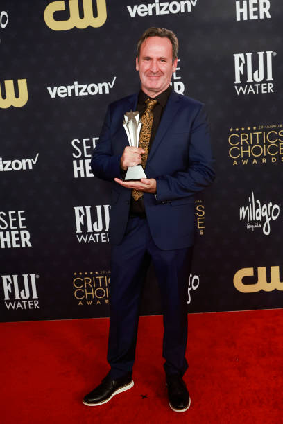 Scott Fisher, winner of the Best Visual Effects Award for 'Oppenheimer,' poses in the press room during the 29th Annual Critics Choice Awards at Barker Hangar on January 14, 2024 in Santa Monica, California. Photo Credit: Emma McIntyre/Getty Images for Critics Choice Association