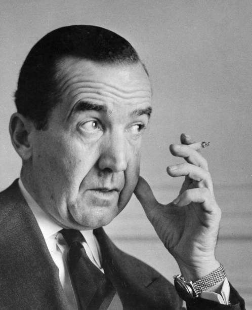 Edward R. Murrow (1908 - 1965), American journalist and broadcaster of current affairs programmes, who contributed to the fall of Senator McCarthy. Photo by Erich Auerbach/Getty Images